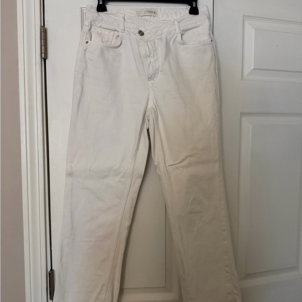 Women's Zara white crossover jeans size 4 - Picture 2 of 2